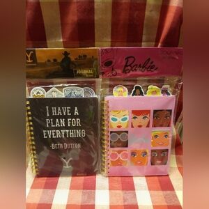 NIP Barbie and Beth Dutton Journals Set 96 Pages Each